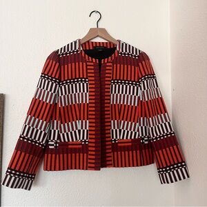 Ann Taylor Mala Stripe Tapestry Jacket